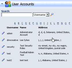 User Accounts