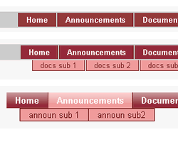 Horizontal CSS Menus