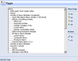 managing pages