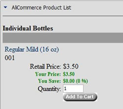 AliCommerce Shopping Cart