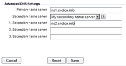 Nameserver Settings