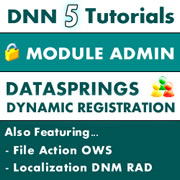 Issue 53 - DotNetNuke Module Administration, DataSprings Dynamic Registration, File Action OWS, Localization with RAD