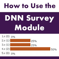 How to Setup and Use the DotNetNuke Survey Module