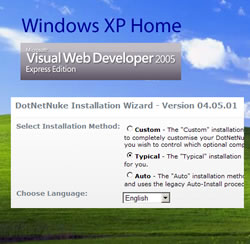 How to install DNN to Win XP Home