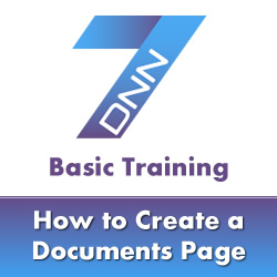 Configuring the Documents Module and Creating a Company Documents Page