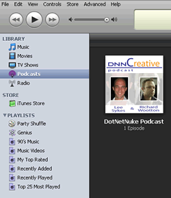 Setup Podcasts in DotNetNuke