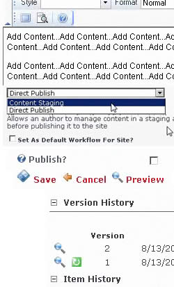 Content Staging Workflow DotNetNuke 5 HTML Module 