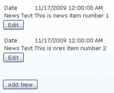 The NewsView Form as it is now