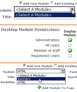 How to Configure Which Modules Non-Administrators Can Add to a Page