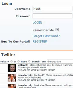 Enhancing the OWS Login Module and Building a Twitter Module