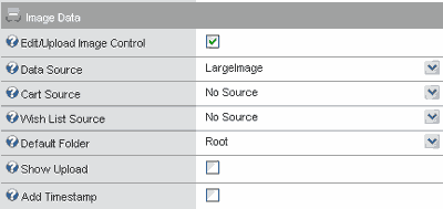 Screenshot of Large_Image control properties