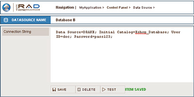 Screenshot - Data Sources form