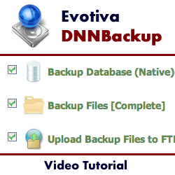 Evotiva DNNBackup Module for DotNetNuke - Introduction