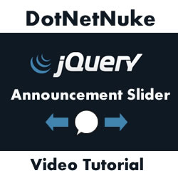 Creating a DotNetNuke jQuery Announcements Slider