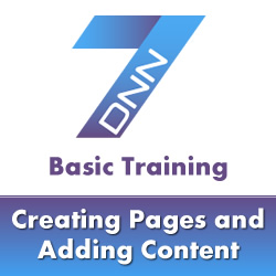 DotNetNuke 7 Basic Training - How to Create New Pages and Content in DotNetNuke 7