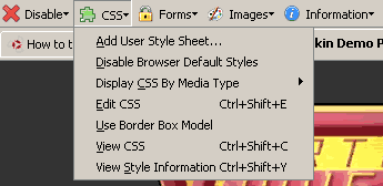 Web Developer CSS Toolbar