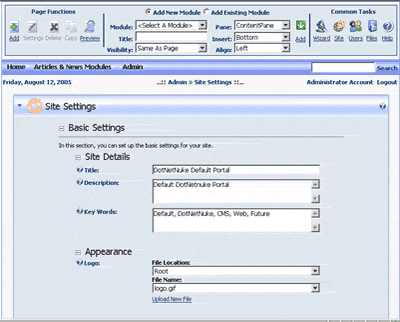 User Registration Admin Settings