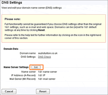 DNS Settings