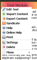 Solpart Module Settings Container Menu