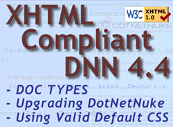 Issue 19 XHTML Compliant DotNetNuke