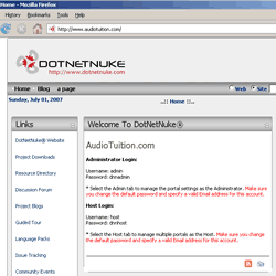 live dotnetnuke installation to localhost