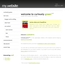 curiously green dnn css skin