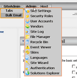 limit admin menu access