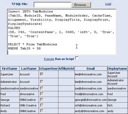 The DNN SQL Module