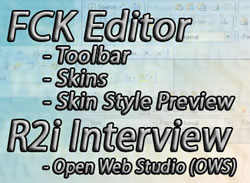 FCK Editor Toolbar, Skins, Skin Style Preview + R2i Interview