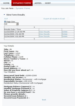 DataSprings Dynamic Forms Data Management