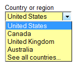 Forms Dropdown Lists