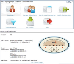 DataSprings Opt In Email Module