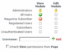 page and module permissions DNN5