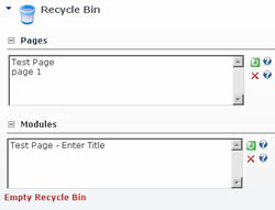 DotNetNuke Recycle Bin