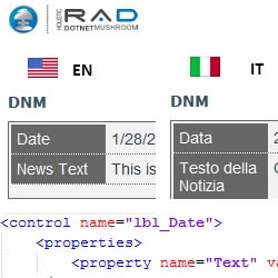 Language Resource Files With DotNetMushroom RAD for full Localization