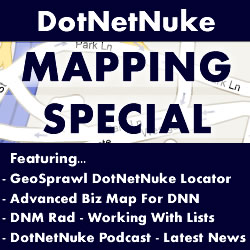 Issue 61 - DotNetNuke Mapping Special, Geosprawl Locator and ZLDNN BizMap Module
