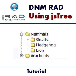 Making use of the jsTree Control in DotNetMushroom RAD