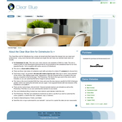 Clear Blue Skin for Dotnetnuke