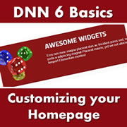 DotNetNuke 6.x Basics - How to Customize the Default DNN6 Homepage